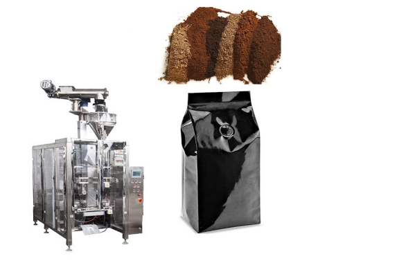 Automatyczna czteropakowa maszyna pakująca pionowo z zaworem odgazowującym na 250g kawy mielonej